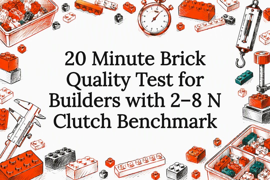 Decorative brick quality test title card