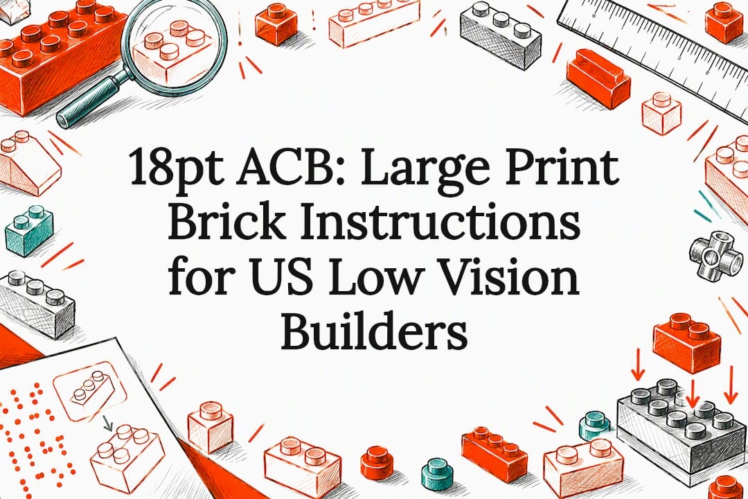 Large-print brick instruction title card