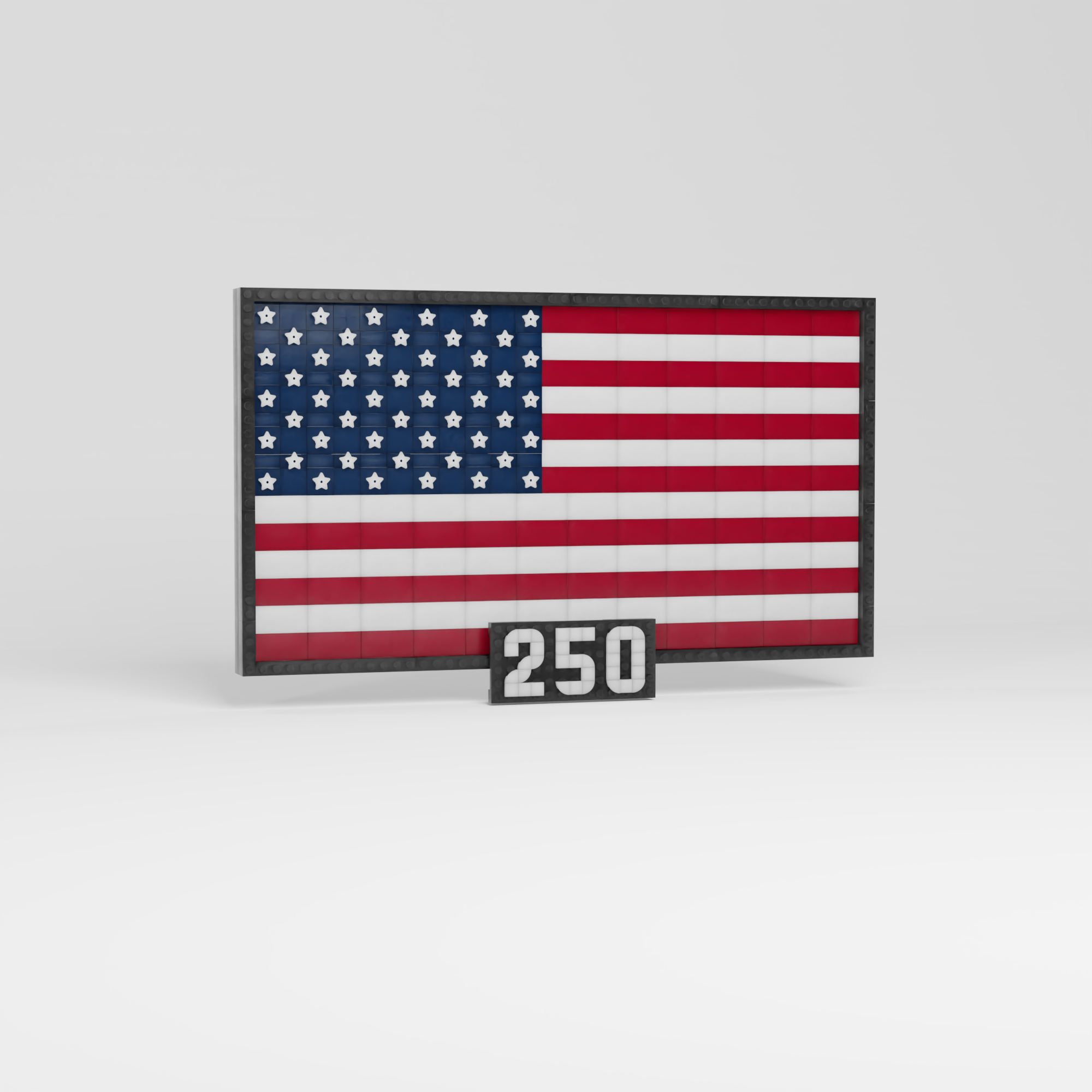 USA Flag 250 Years Celebration 1776-1