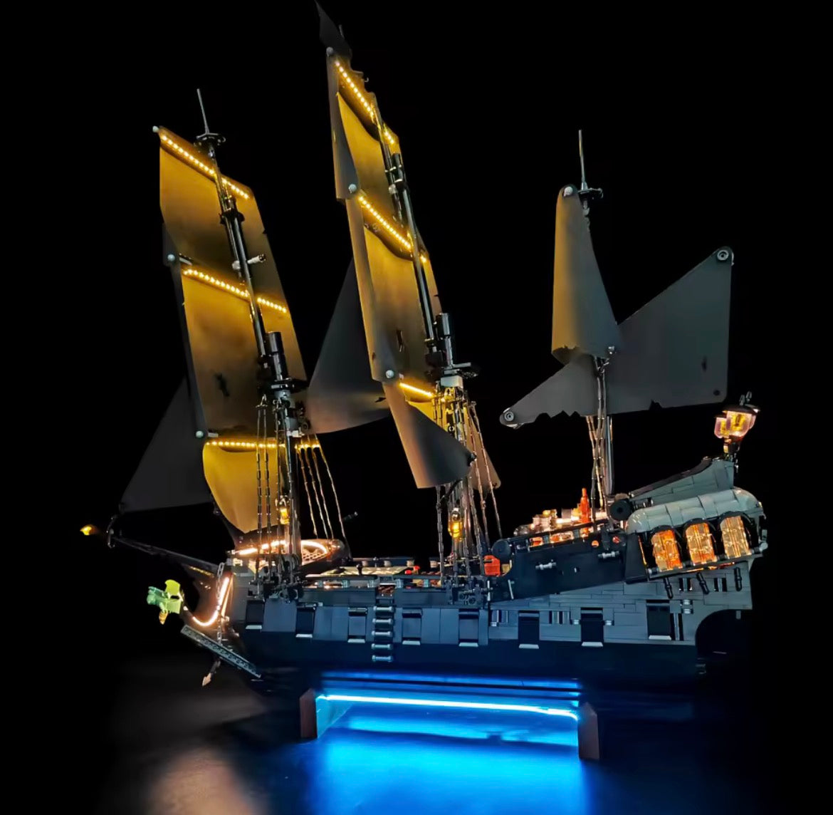Large Black Boat 10365