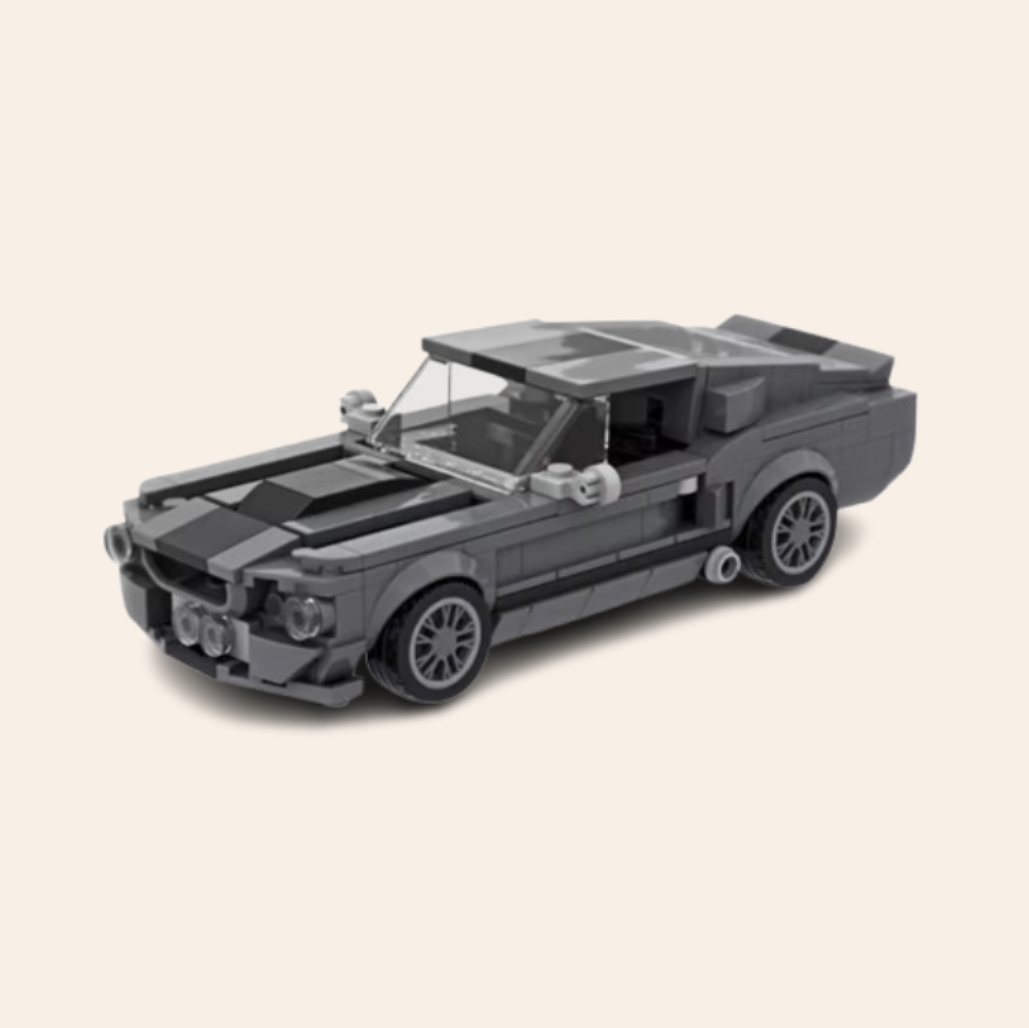 Grey Muscle Car 4037