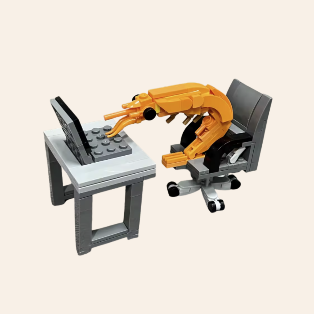 Shrimp at Desk 0011