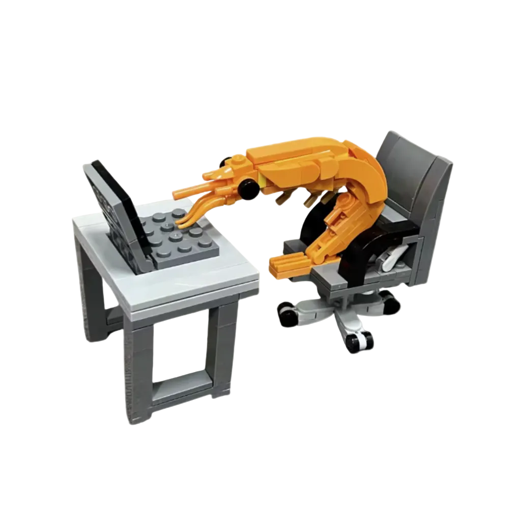 Shrimp at Desk 0011