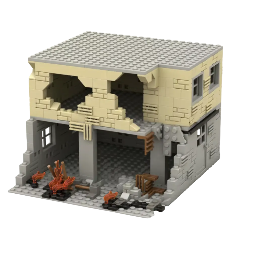 Abandoned Ruins Military House Base 5052