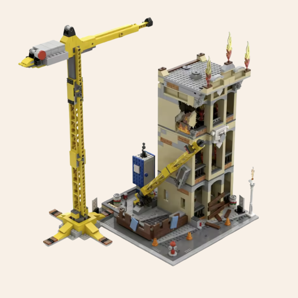 Burning Construction SIte 2127
