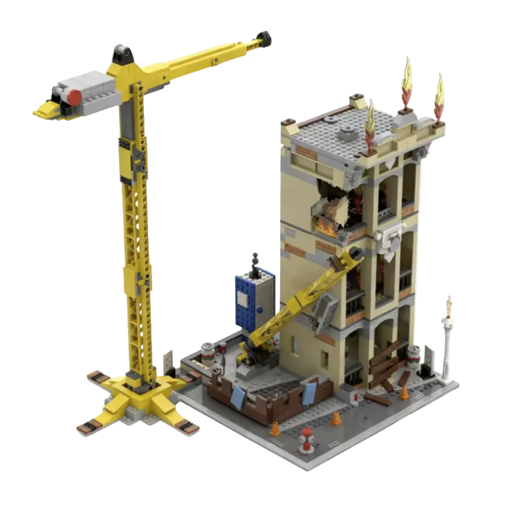 Burning Construction SIte 2127