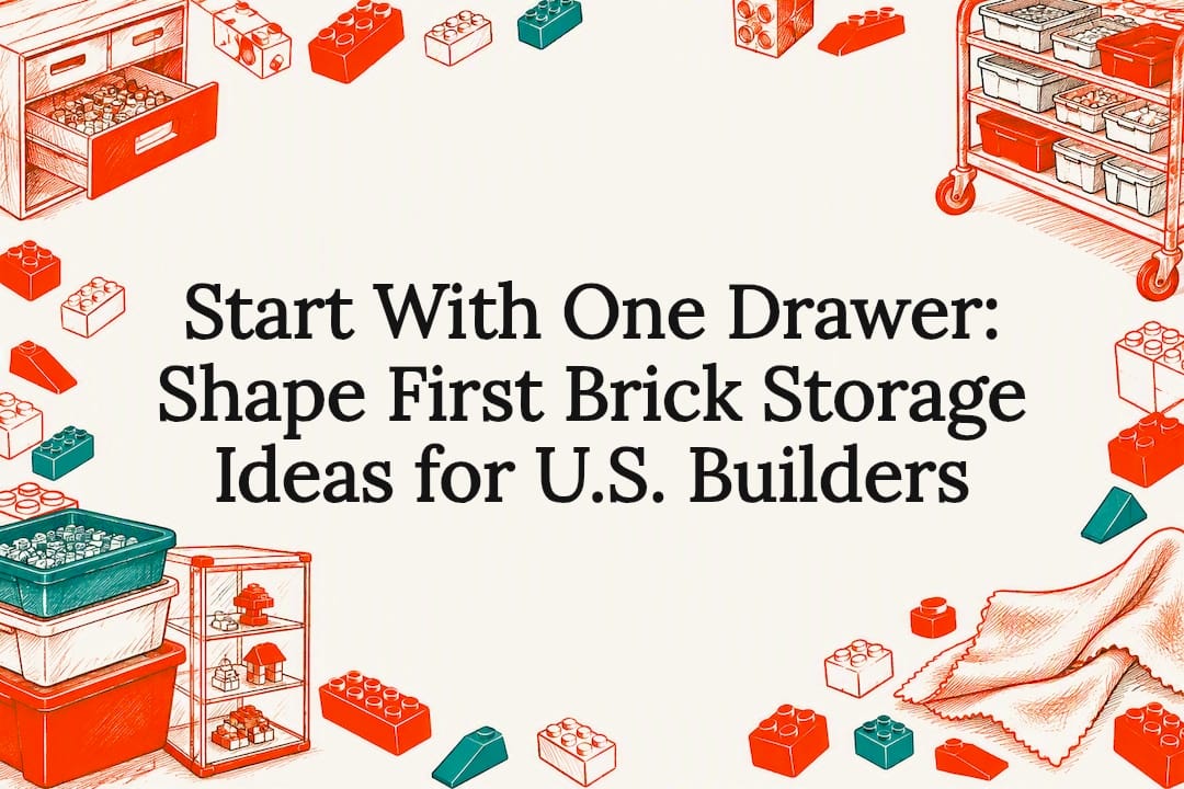 Hand-drawn brick storage title card