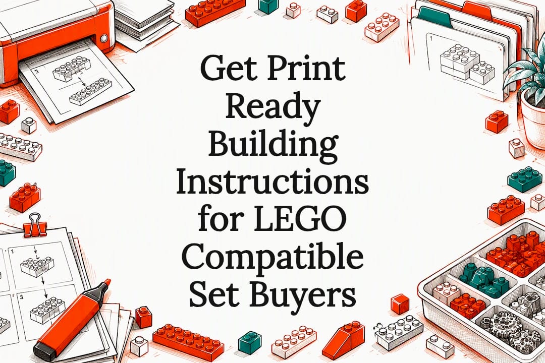 Decorative printable instructions title card