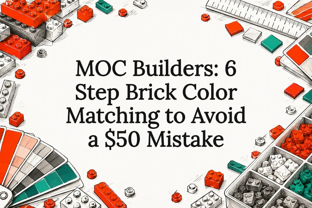 Decorative brick color matching title card