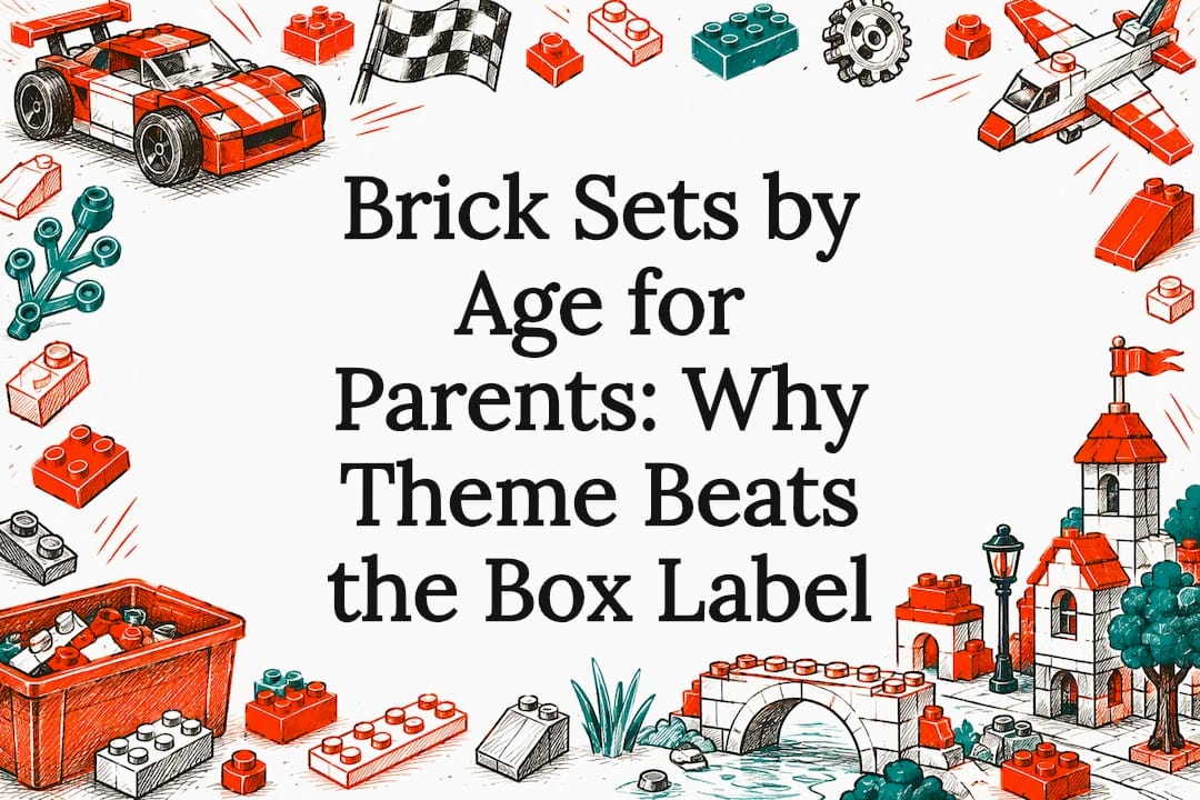Hand-drawn brick-themed title card with open center
