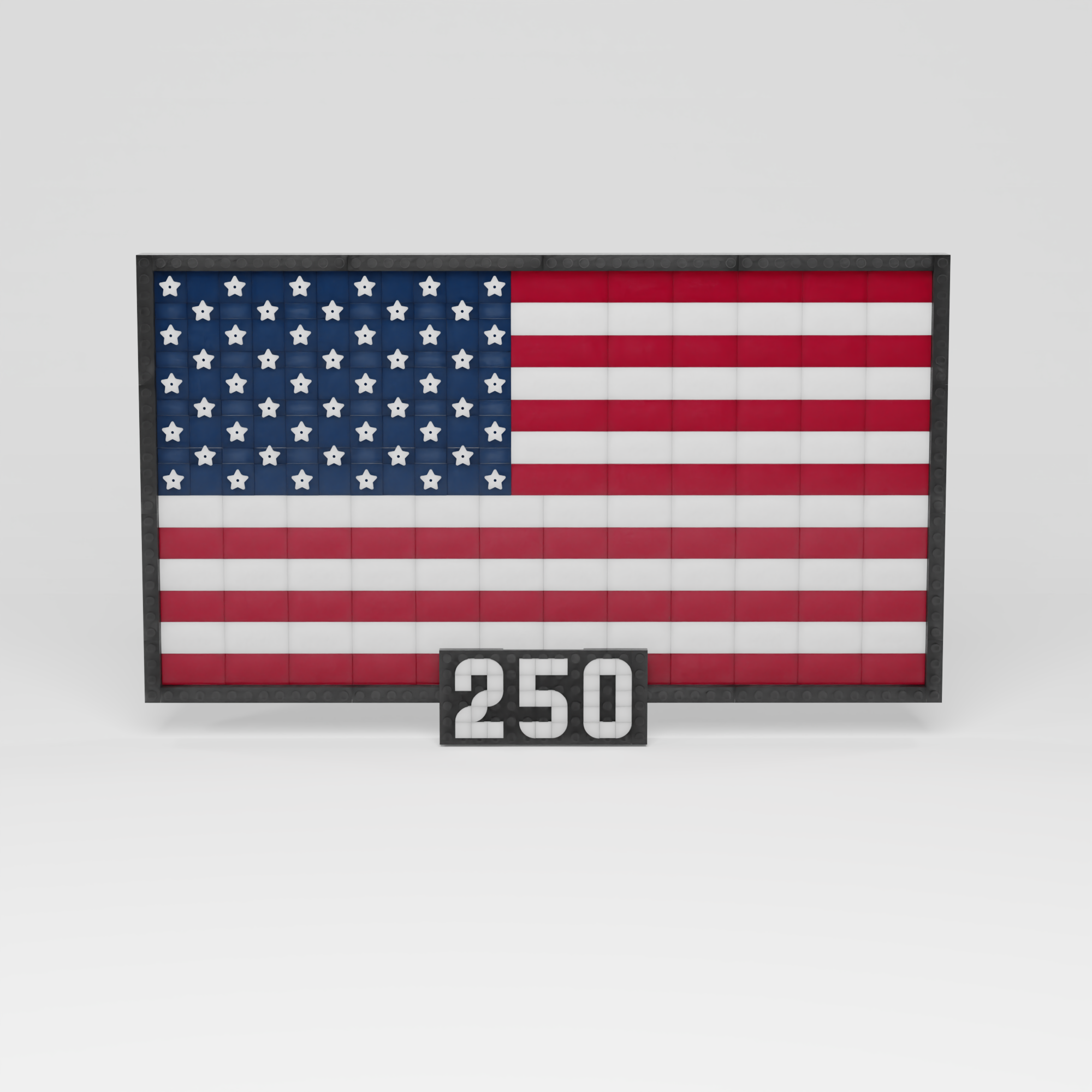 USA Flag 250 Years Celebration 1776-1