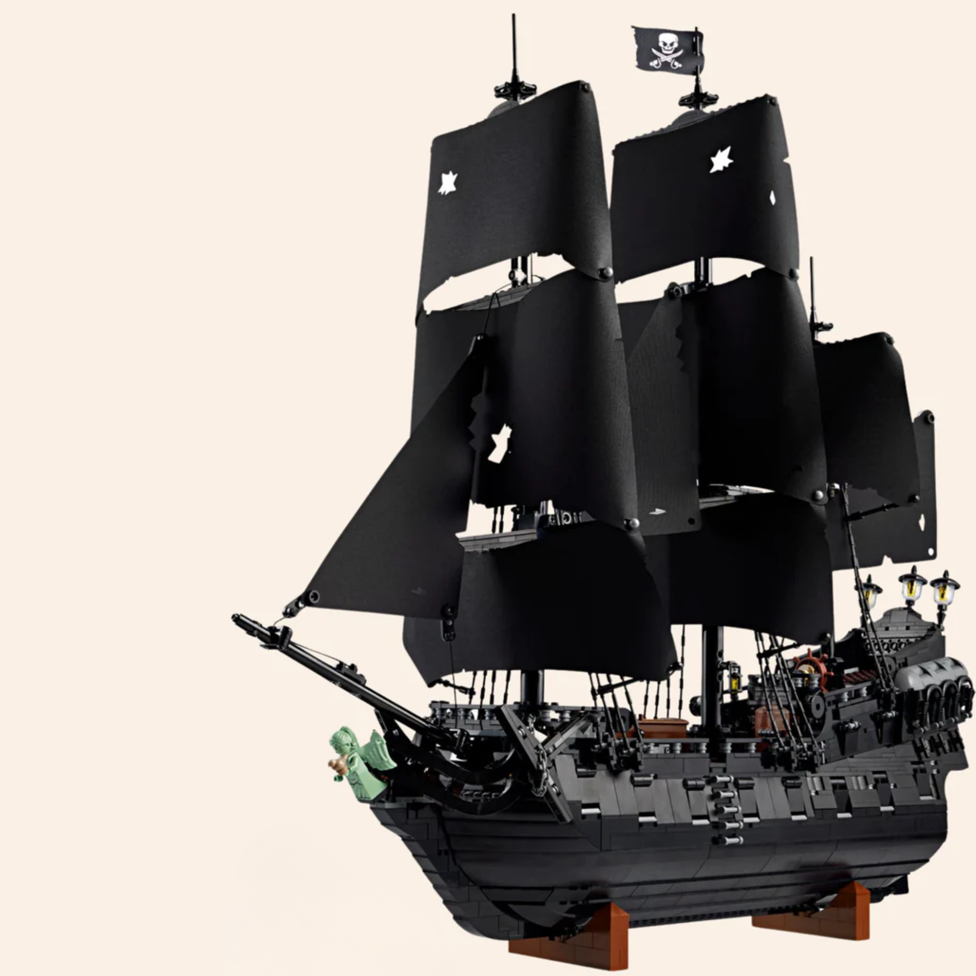 Large Black Boat 10365