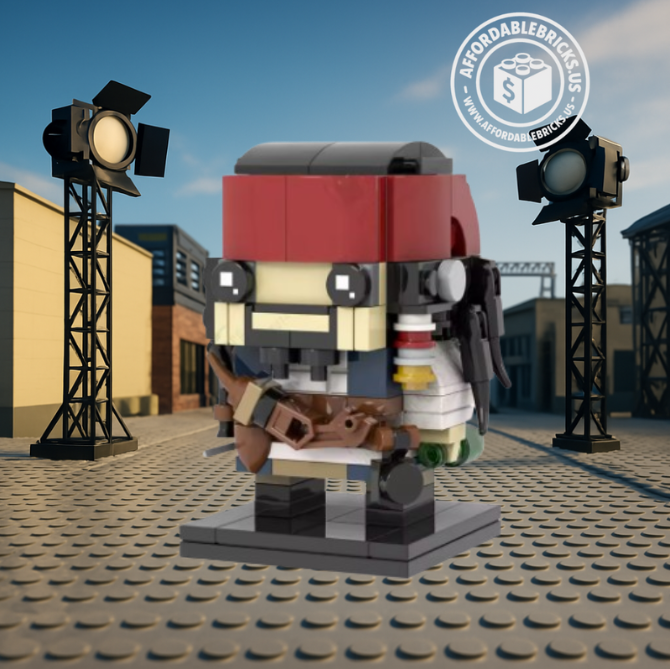 Captain Sparrow Brickheadz MOC
