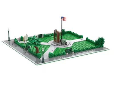Modular Clock Tower Courthouse Grass Area 3043