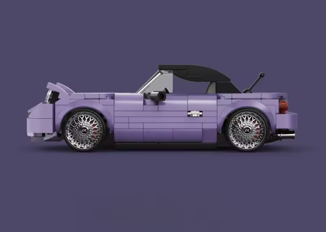 Purple Sports Car 4044