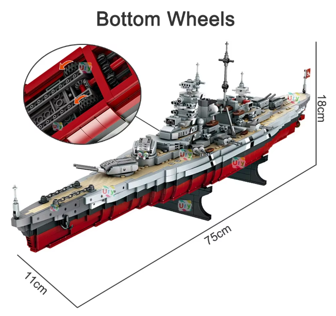 WW2 Bismarck Battleship 5052