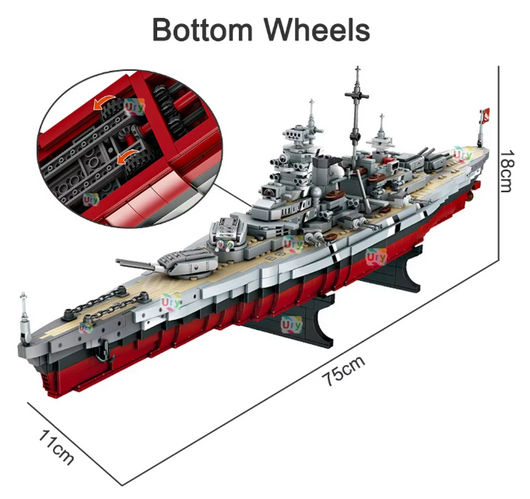 WW2 Bismarck Battleship 5052