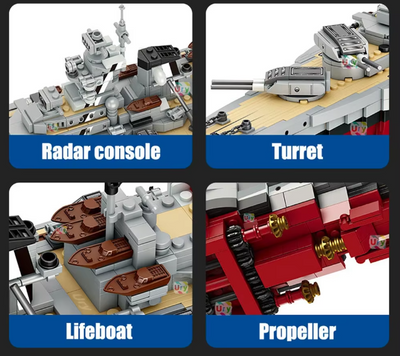 WW2 Bismarck Battleship 5052