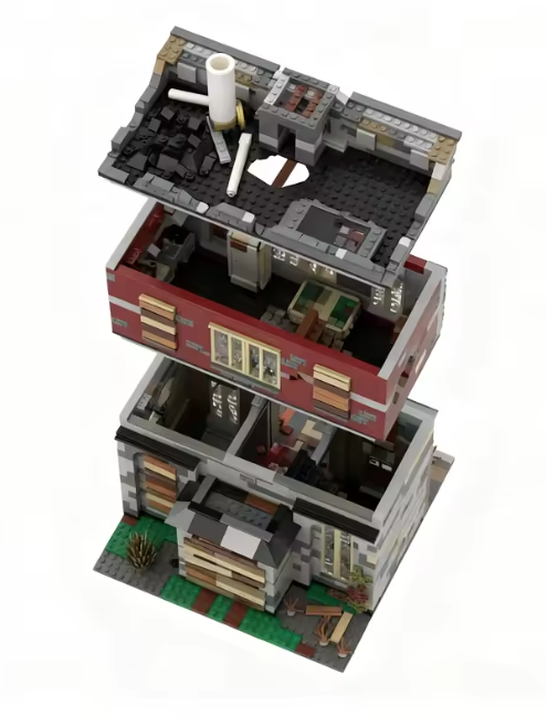 Apocalypse Fire Station Set 2153