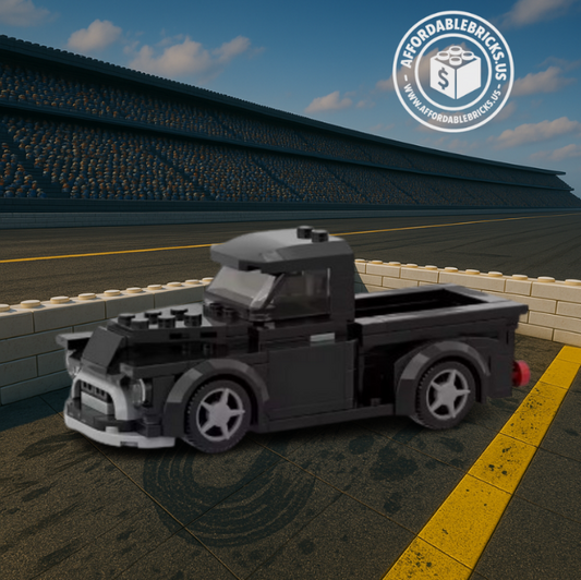 Black Racer Pickup Truck MOC
