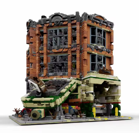 Apocalyptic Corner Garage MOC
