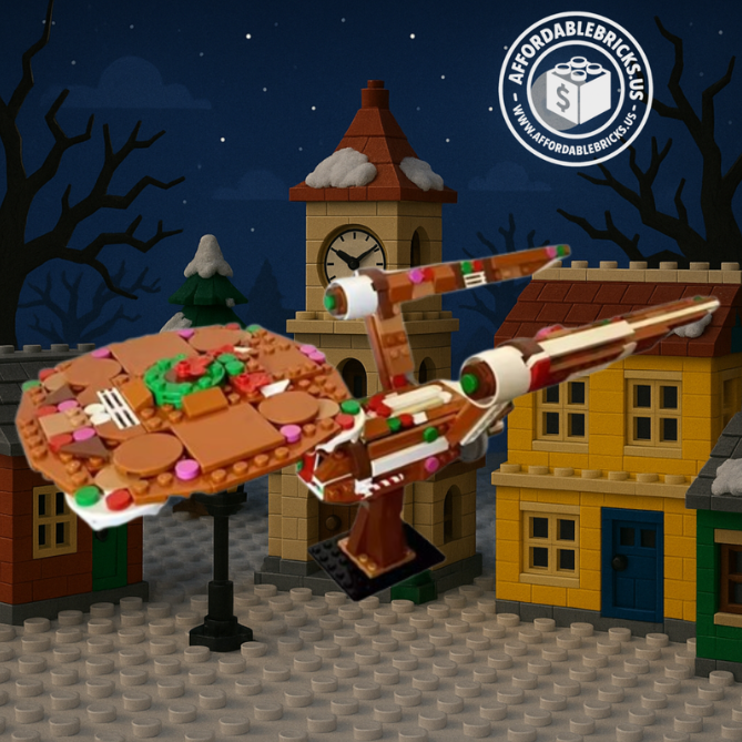 Gingerbread Ship MOC